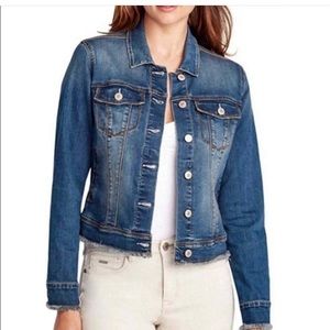 Nine West Distressed Denim Jacket